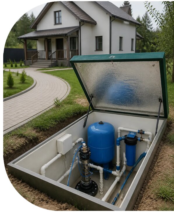 Автономное водоснабжение дома в Верхнем Уфалее от 153510 р. | АПаруса-Врф