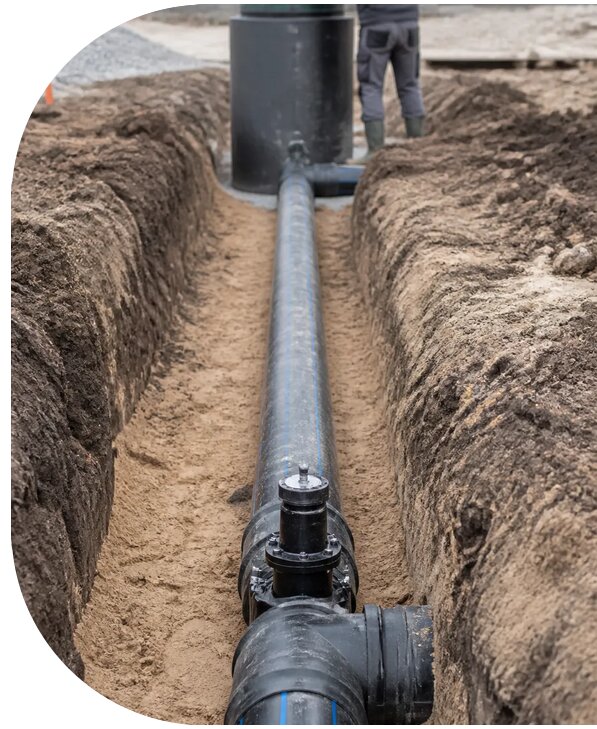 Монтаж напорной канализации в Верхнем Уфалее от 2559 р. | АПаруса-Врф